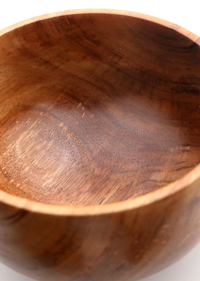 Hawaiian Koa Wood Bowl #1079 - Medium - Side View 2