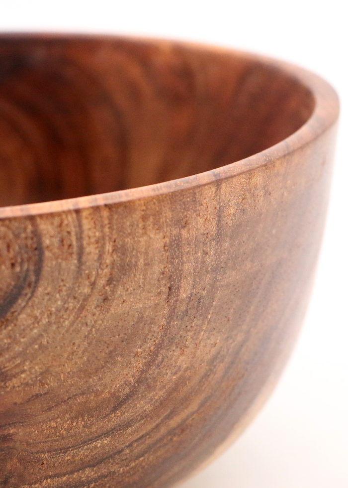Hawaiian Koa Wood Bowl #1095 - Medium - Close-Up