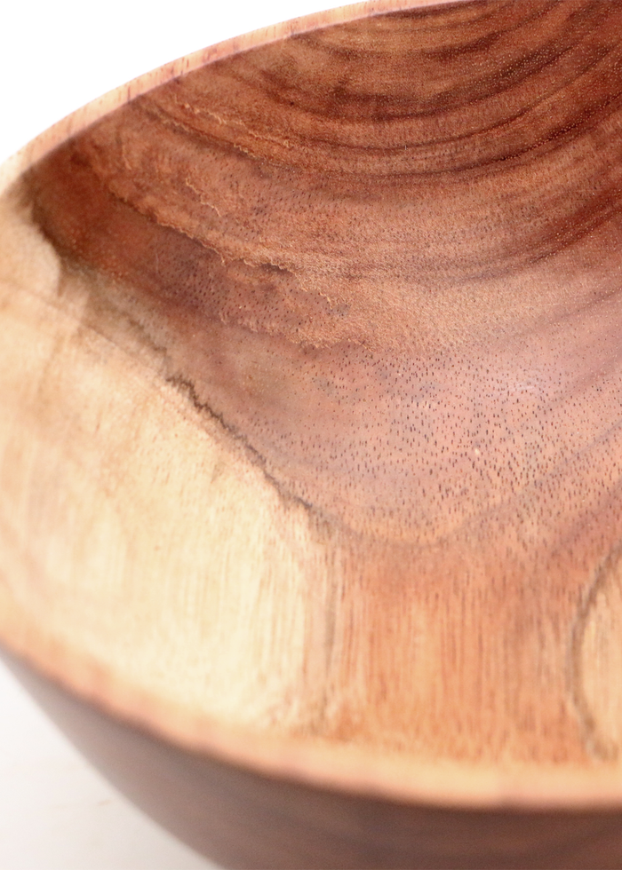 Hawaiian Koa Wood Bowl #1098 - Medium - Side View 1