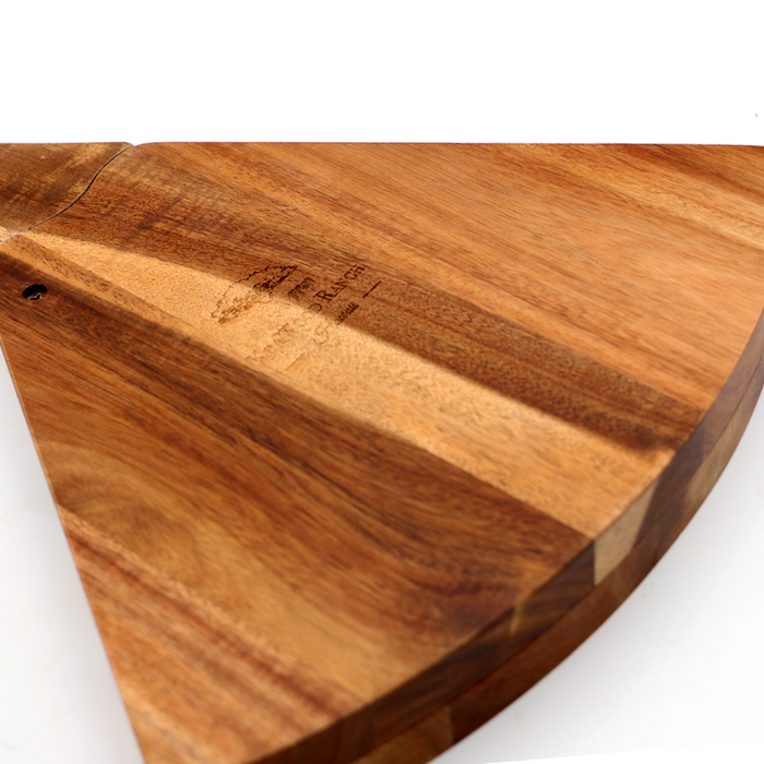 Hawaiian Koa Wood Cheese with Knife Set - Bottom View
