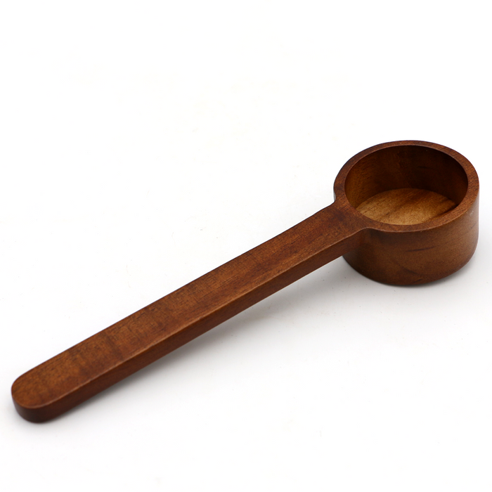 Hawaiian Koa Wood Coffee Scooper - Side View
