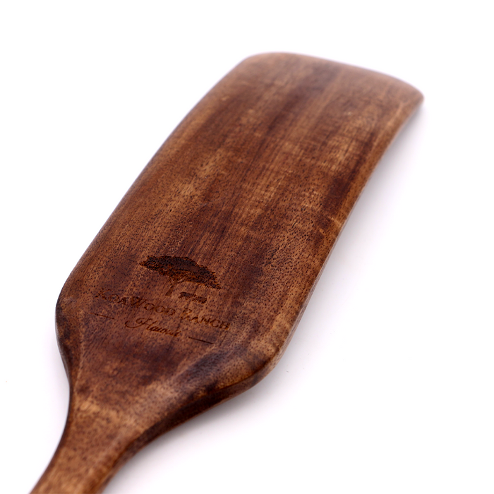 Hawaiian Koa Wood Kitchen Paddle - Back View