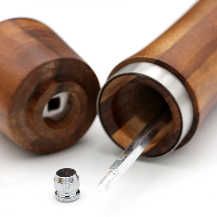 Hawaiian Koa Wood Pepper Mill - Side View