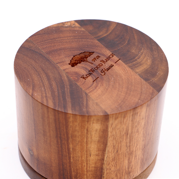 Hawaiian Koa Wood Salt Cellar - Bottom View