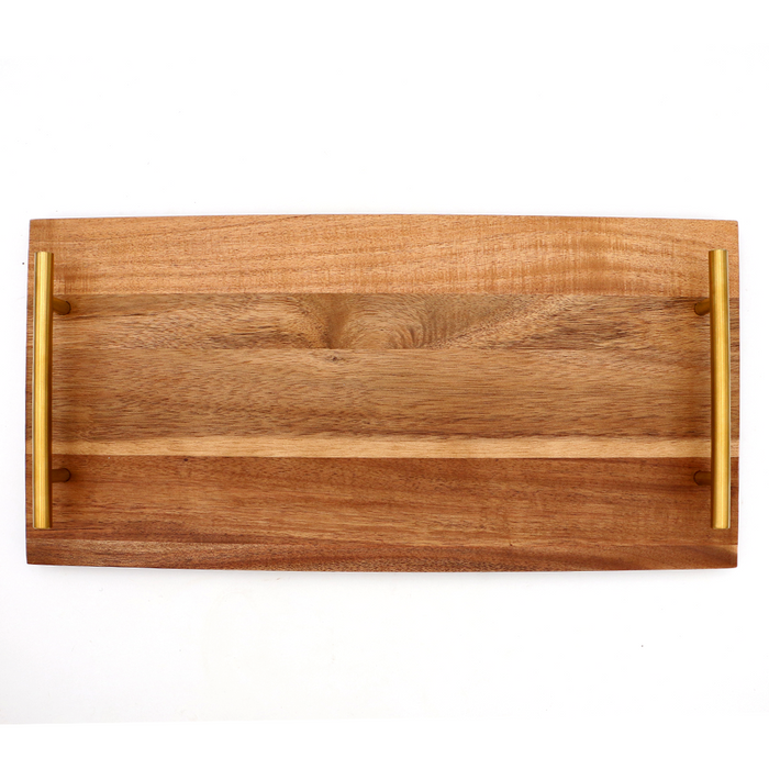 Hawaiian Koa Wood Serving Tray - Top View