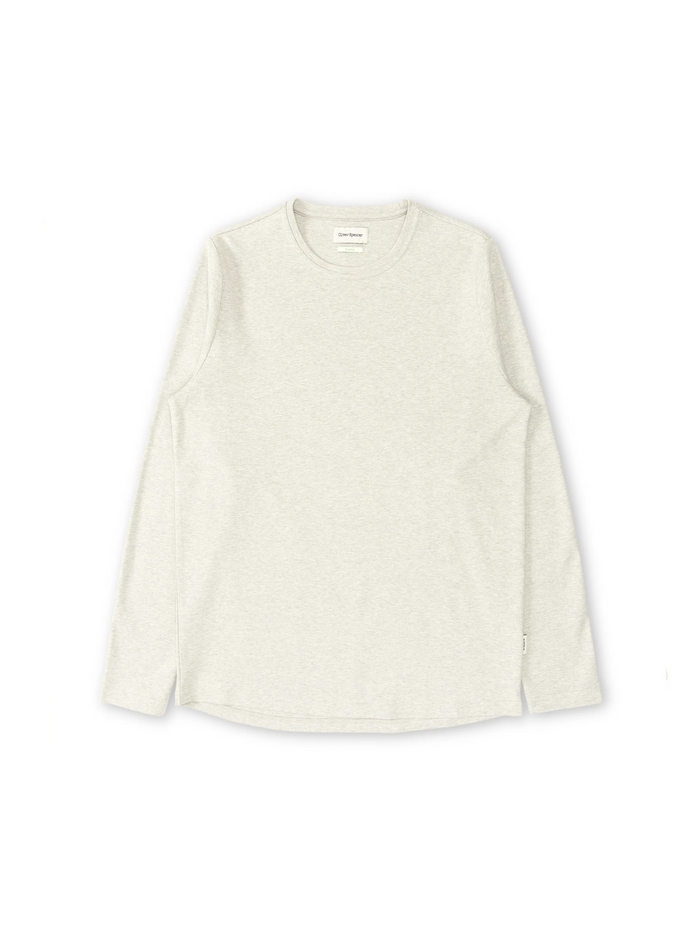 Heavy Long Sleeve Plain T-Shirt Tavistock Grey