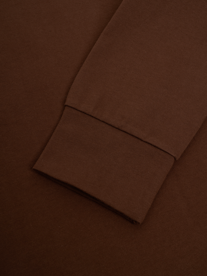 Heavy Long Sleeve Rugby Top Parton Brown