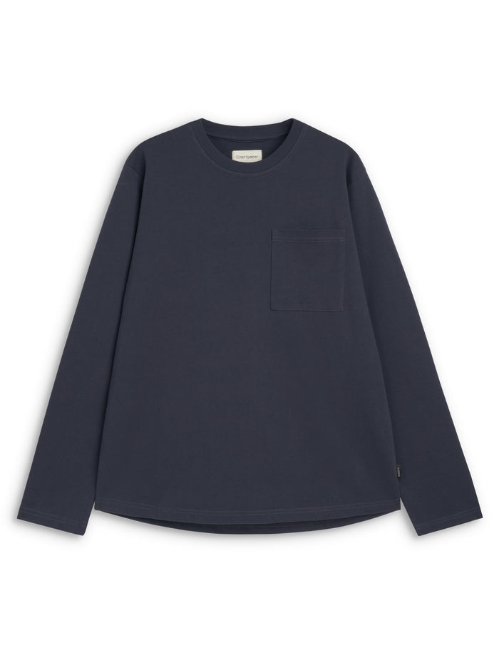 Heavy Long Sleeve T-Shirt Parton Navy