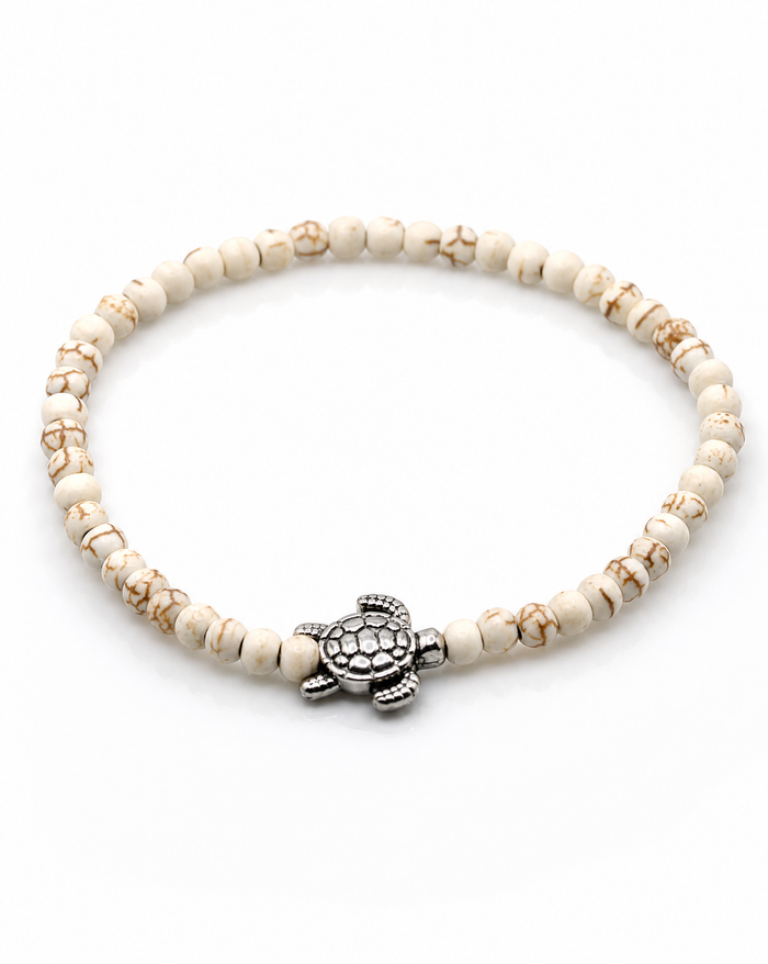 Honu 4mm Piros Beaded Bracelet
