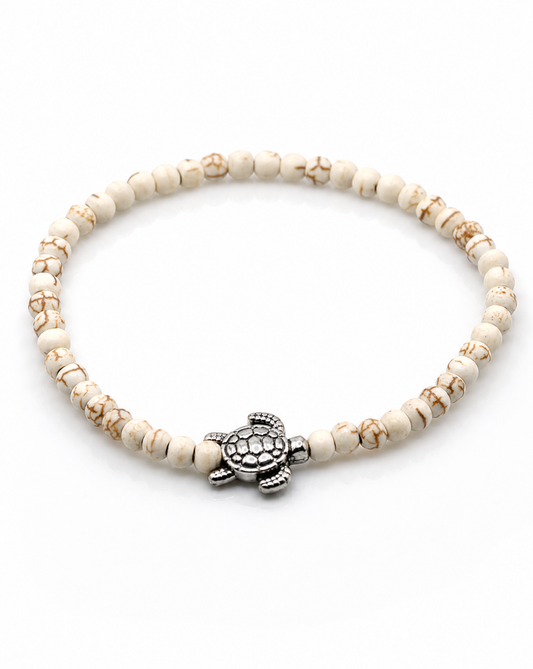 Honu 4mm Piros Beaded Bracelet