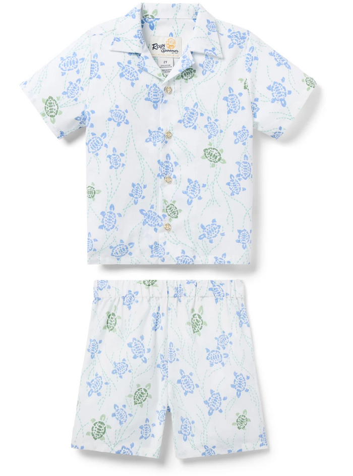 Honu Holoholo Toddler CS - White