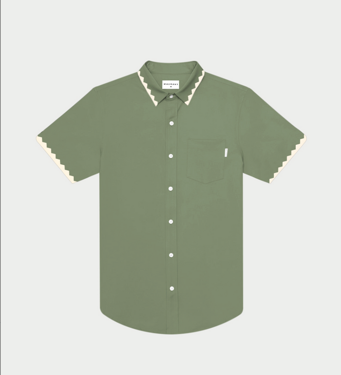 Hotel Stitch Weekend Shirt in Light Green