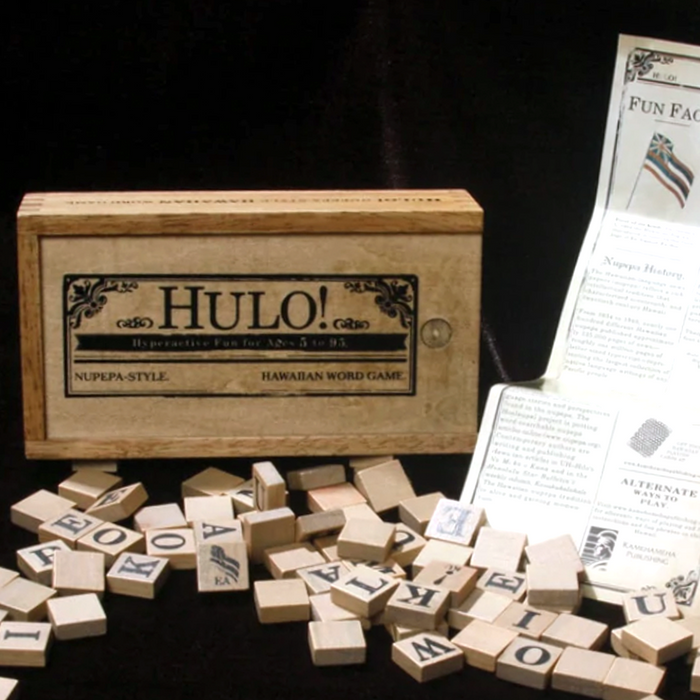 Hulo! Hawaiian Word Game - Back View 2