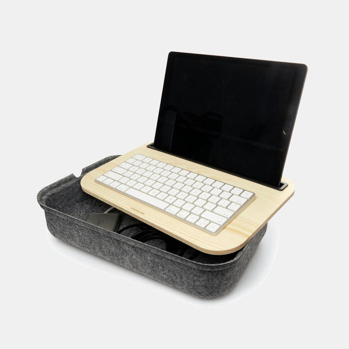 IBed Felt Covered Storage Unit Lap Desk Removable Cover