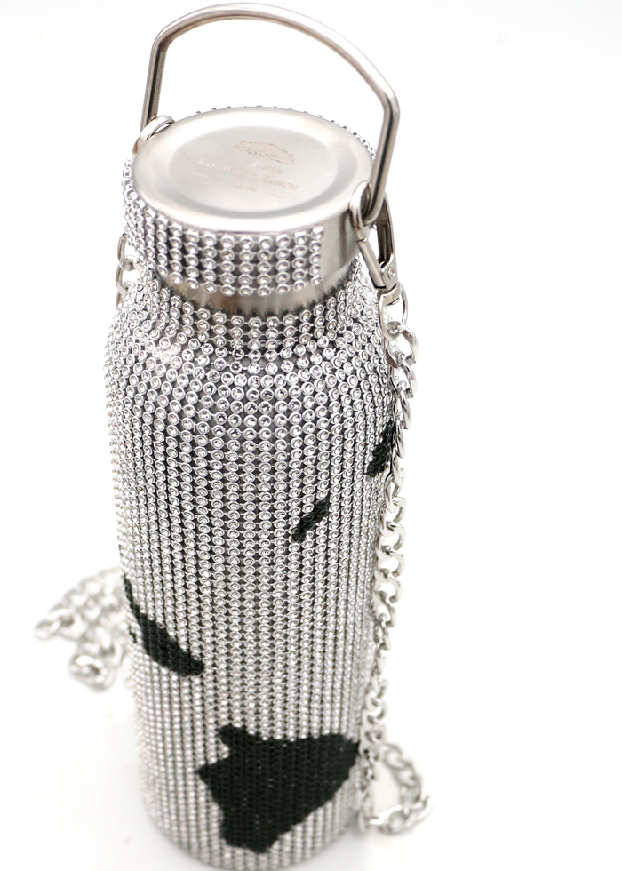 Island Bling Water Bottle - White - Top View
