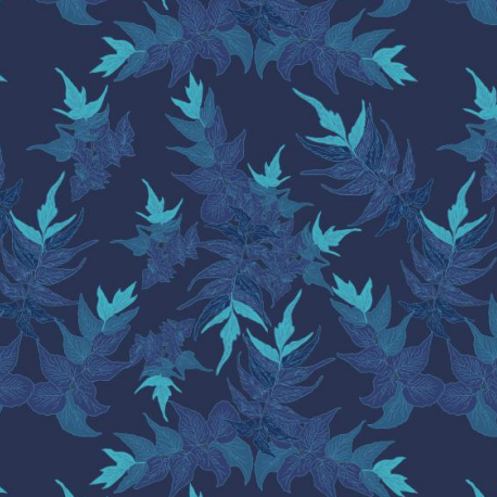 ‘Iwa’iwa Fern Aloha Shirt - Blue