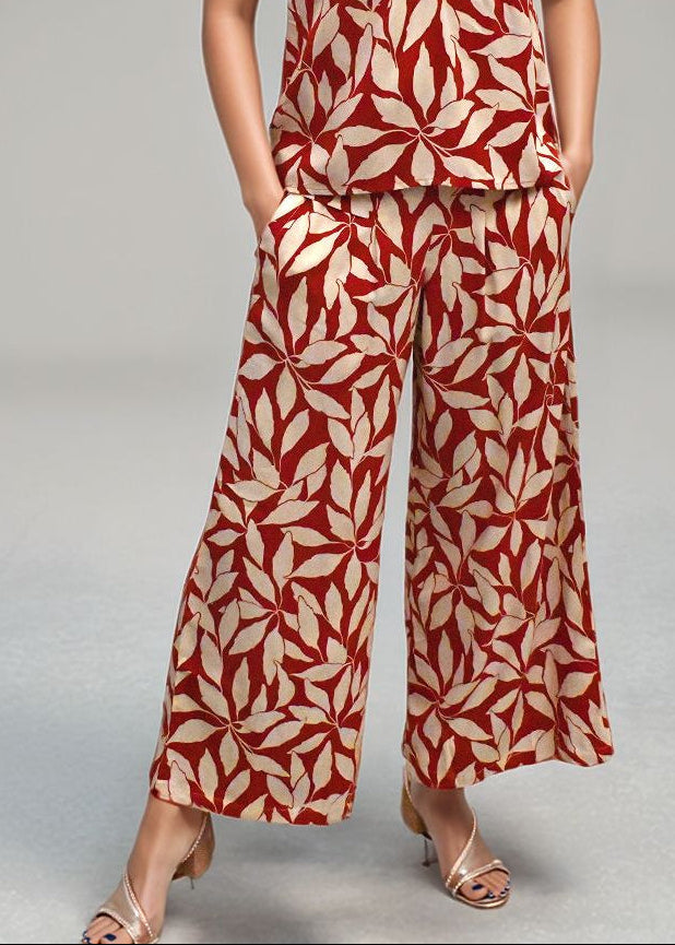 Johanna Pant in Laleen Red