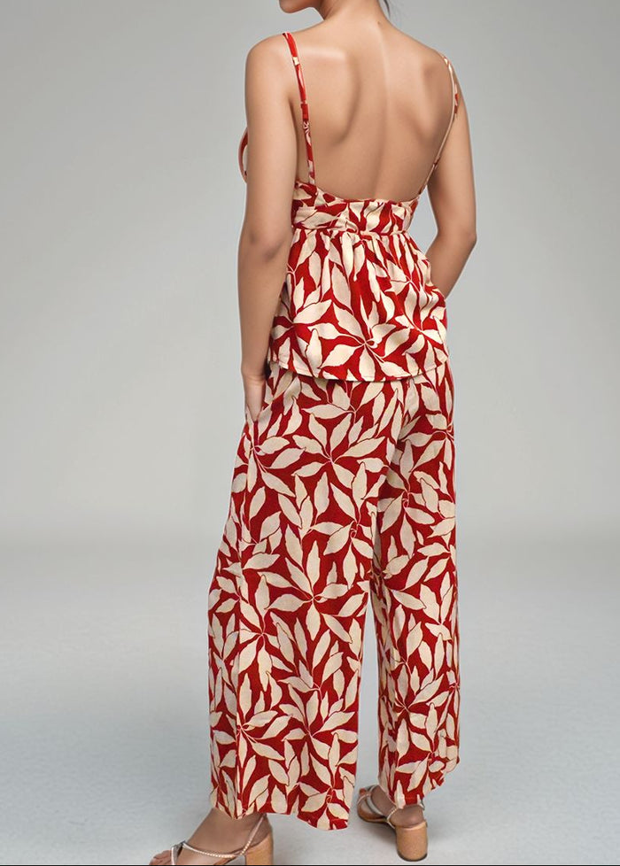 Johanna Pant in Laleen Red