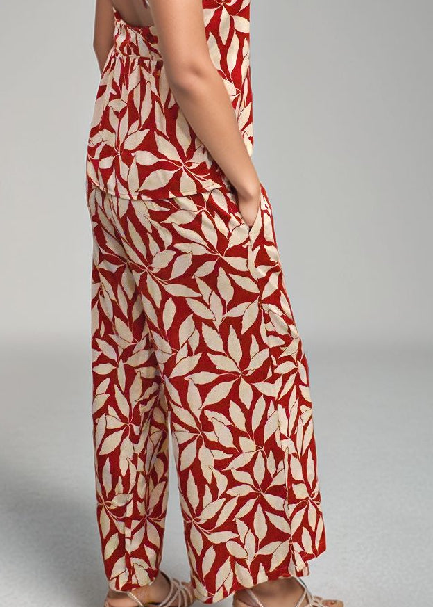 Johanna Pant in Laleen Red