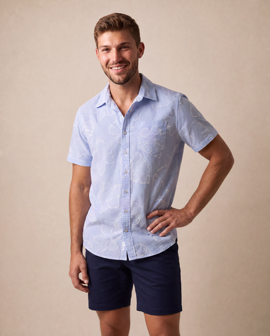 Joseph bengal Striped Floral Shirt - Blue