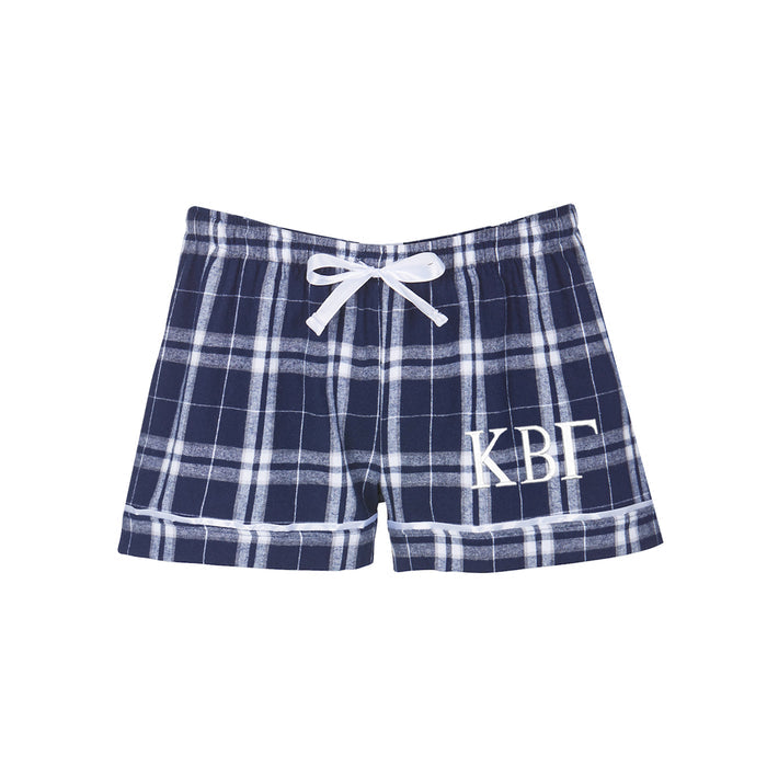 Kappa Beta Gamma Flannel Boxer Shorts