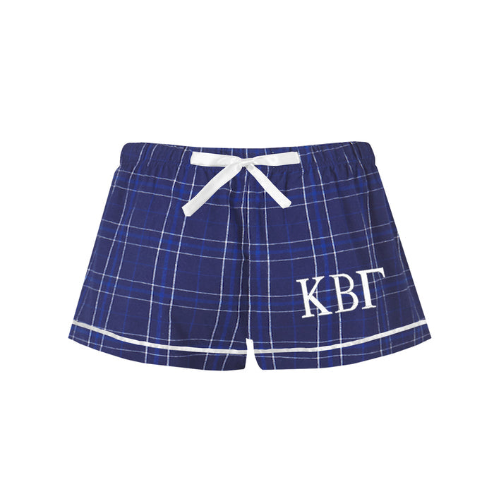 Kappa Beta Gamma Flannel Boxer Shorts