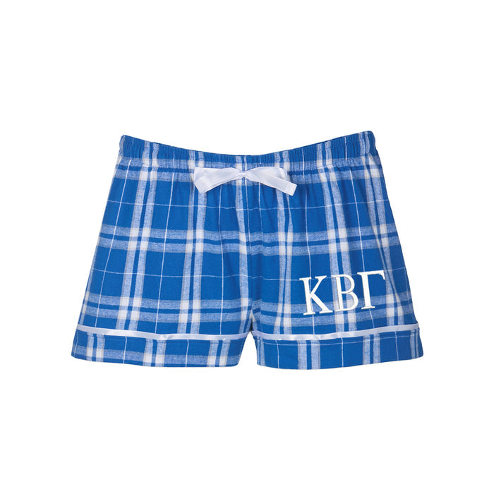 Kappa Beta Gamma Flannel Boxer Shorts