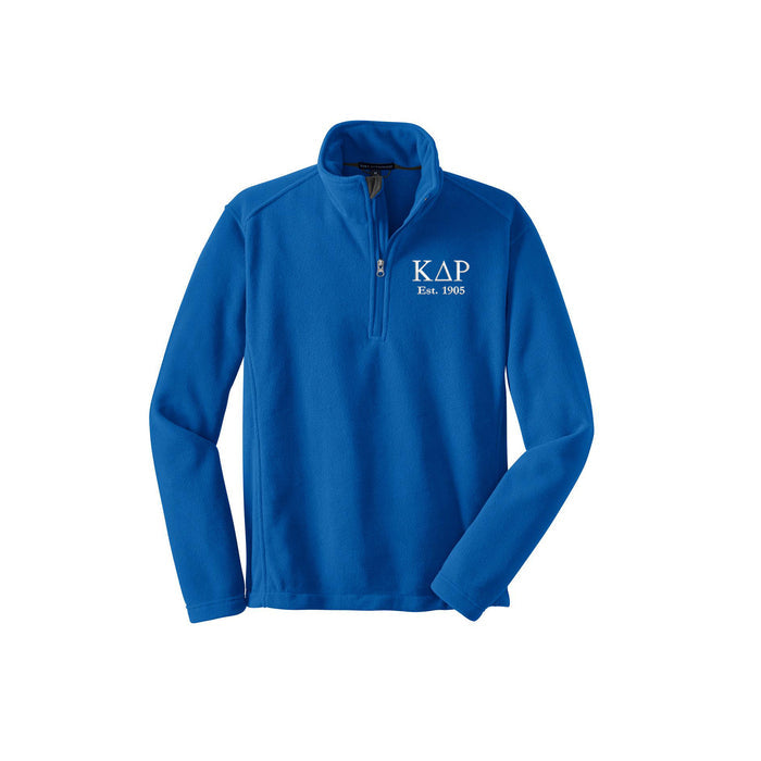 Kappa Delta Rho Est Quarter Zip Fleece Pullover