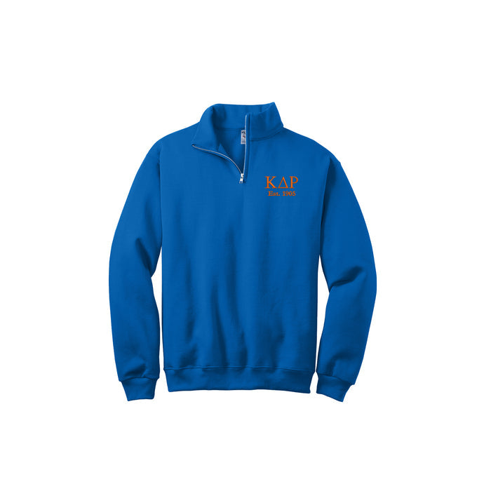 Kappa Delta Rho Est Quarter Zip Pullover Sweatshirt