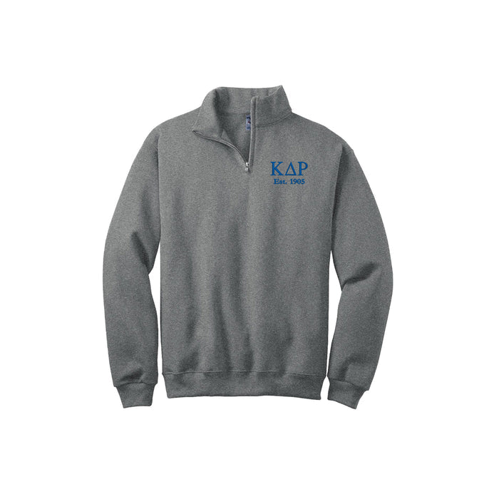 Kappa Delta Rho Est Quarter Zip Pullover Sweatshirt