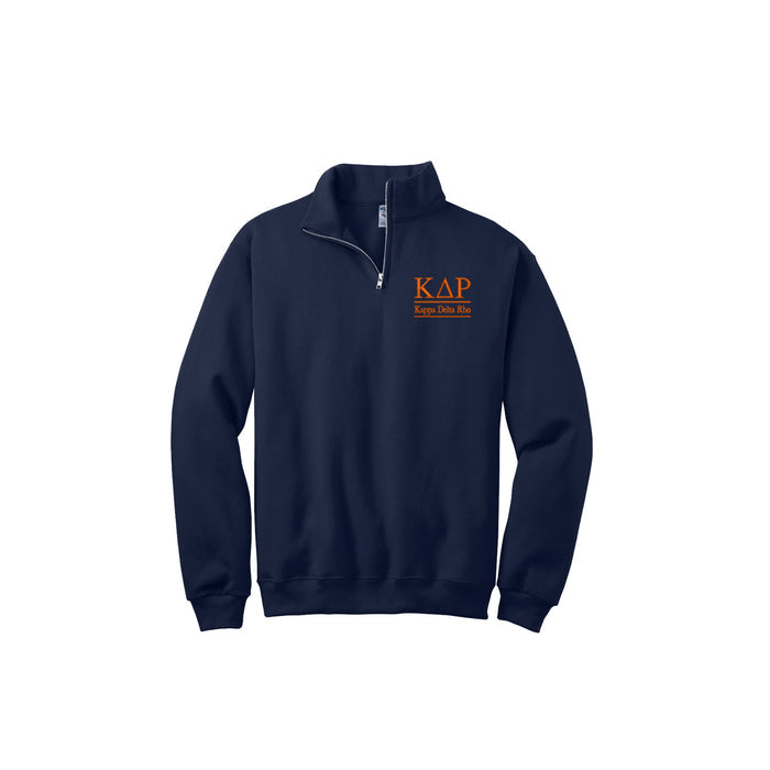 Kappa Delta Rho Quarter Zip Pullover Sweatshirt