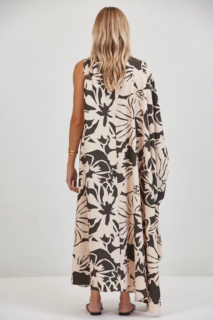 Keani Quarter Sleeve Midi Dress