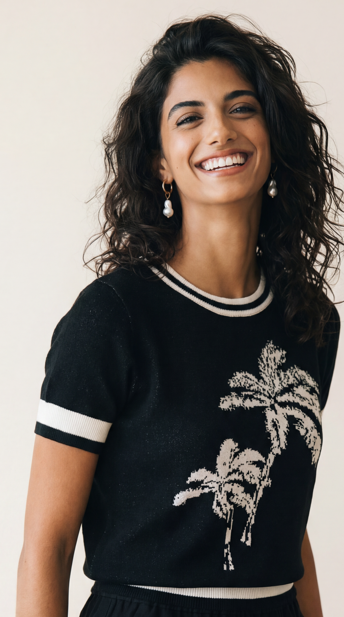 Kirra Knit Top - Black