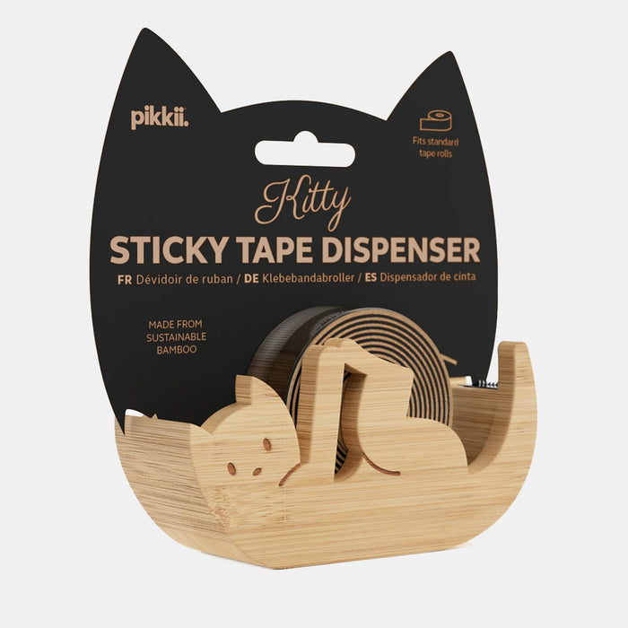 Kitty Cat Bamboo Tape Dispenser