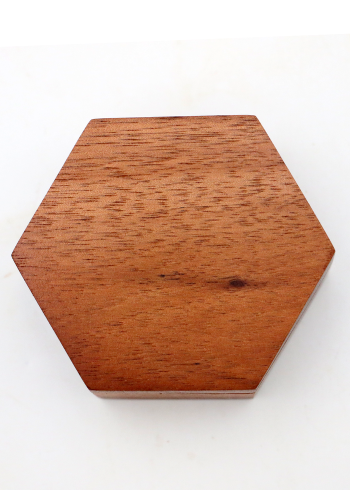Koa Wood Hexagon Box - Small