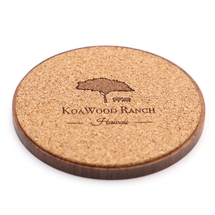 Koa Wood Honu Coaster - Back View