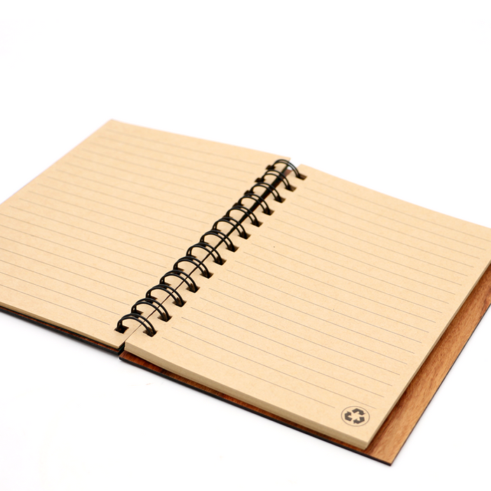 Koa Wood Honu Notebook - Side View
