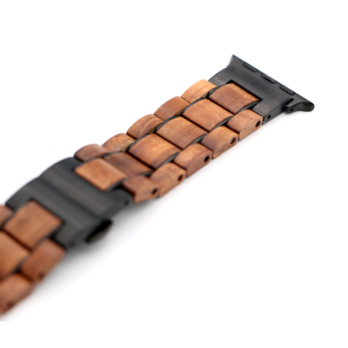Koa Wood iWatch Band A25 - Close-Up