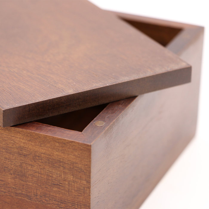 Koa Wood Keepsake Box - Small - Angled View