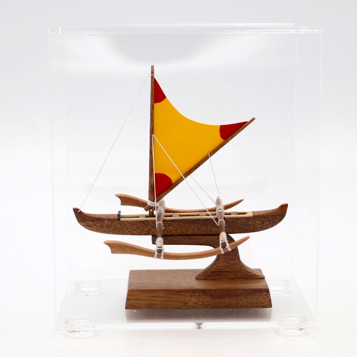 Koa Wood Manini Hawaiian Racing Canoe