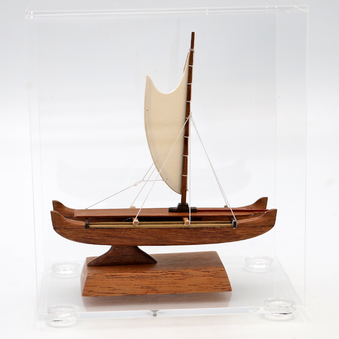 Koa Wood Manini Hawaiian Sailing Canoe