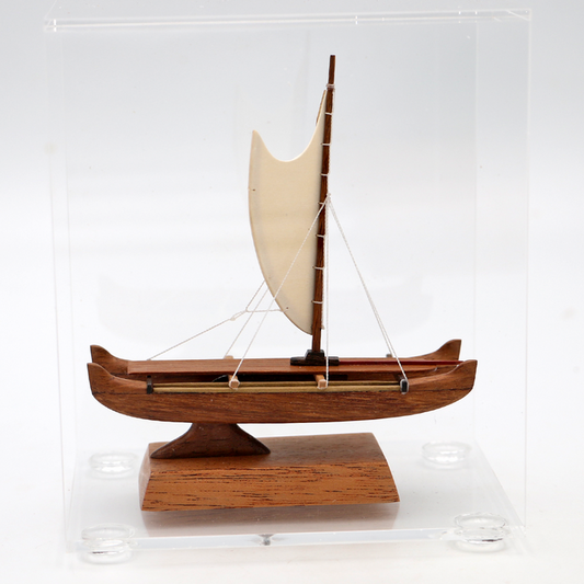 Koa Wood Manini Hawaiian Sailing Canoe