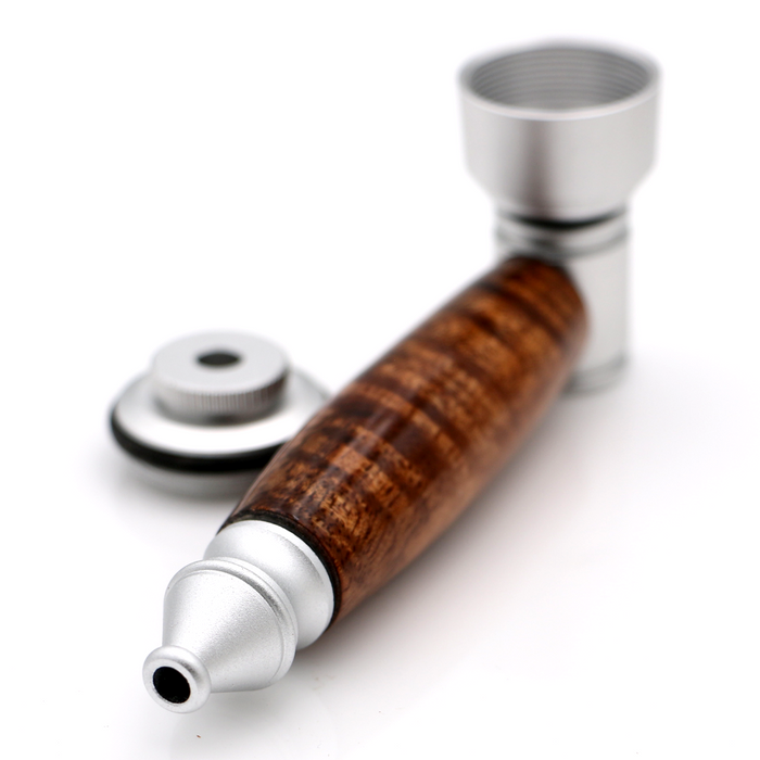 Koa Wood Pipe - Back View 1