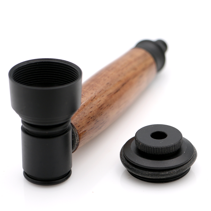 Koa Wood Pipe - Back View 3