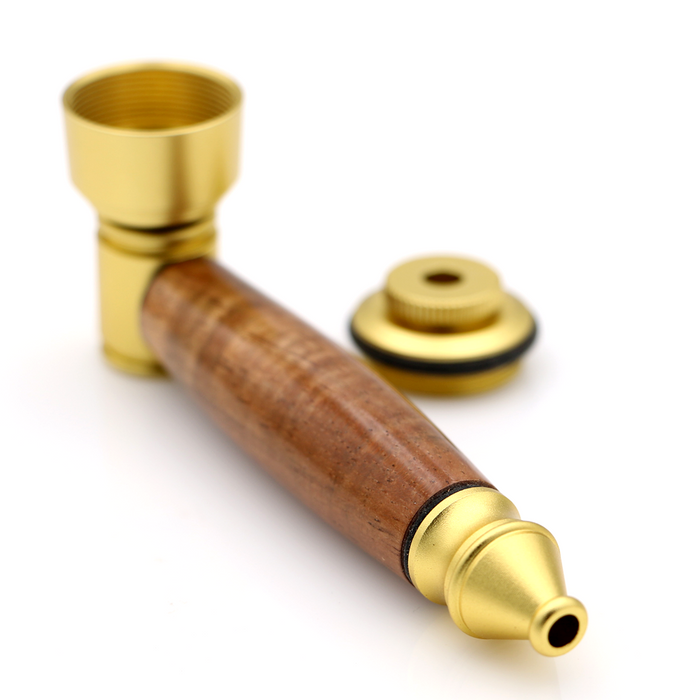 Koa Wood Pipe - Back View 4