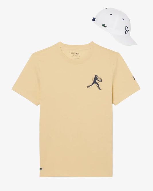 Lacoste Lacoste Novak Djokovic Fan Pack - Soya/White T-Shirt