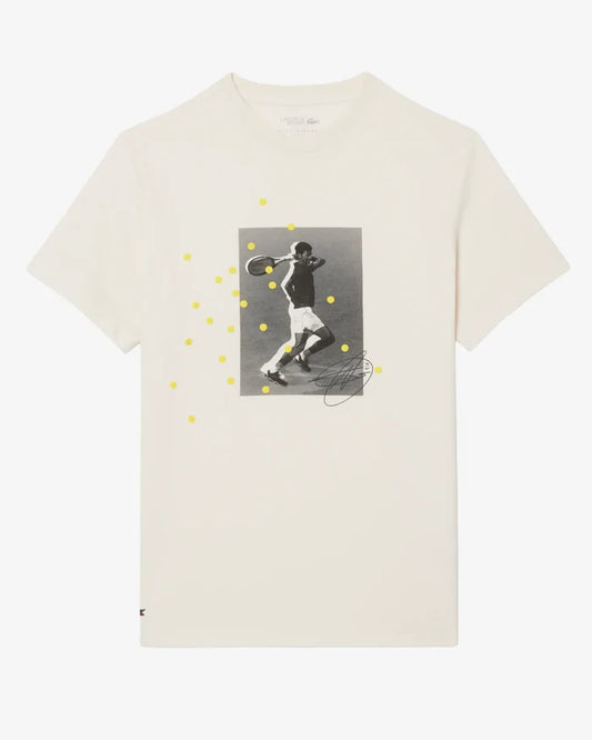 Lacoste Lacoste Novak Djokovic Signature T-Shirt - Lapland T-Shirt