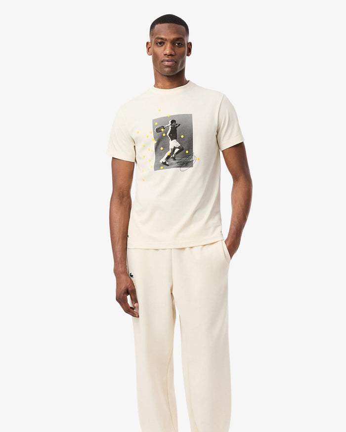 Lacoste Lacoste Novak Djokovic Signature T-Shirt - Lapland T-Shirt