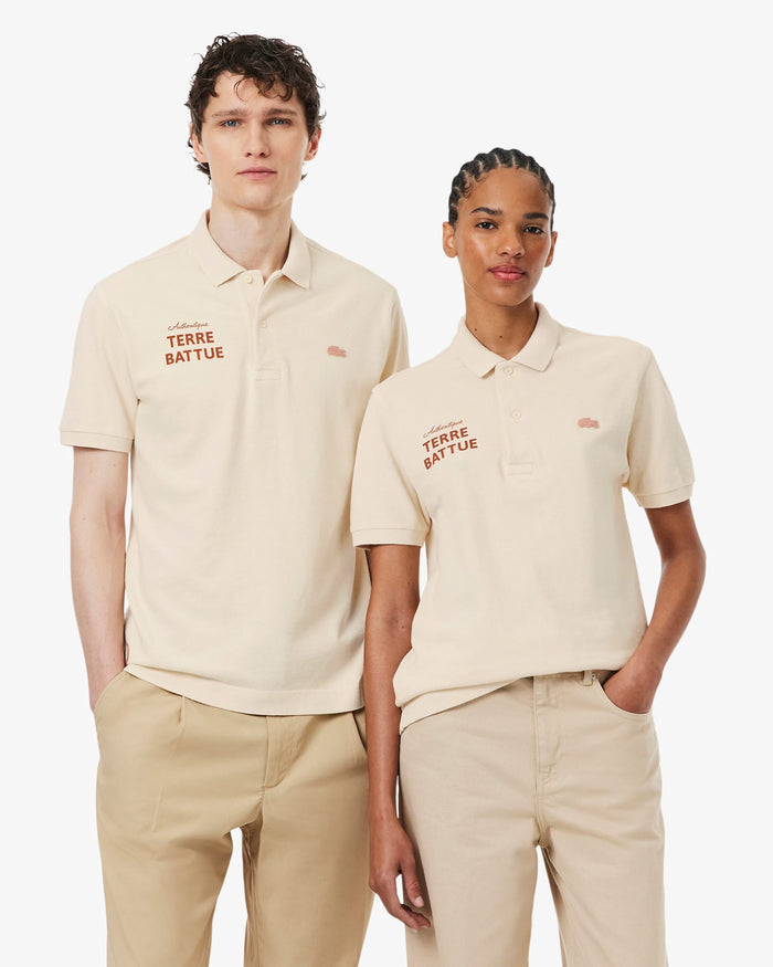 Lacoste Lacoste Roland-Garros Terre Battue Polo - Chalk Polo Shirt