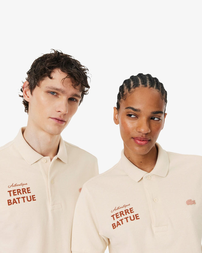 Lacoste Lacoste Roland-Garros Terre Battue Polo - Chalk Polo Shirt